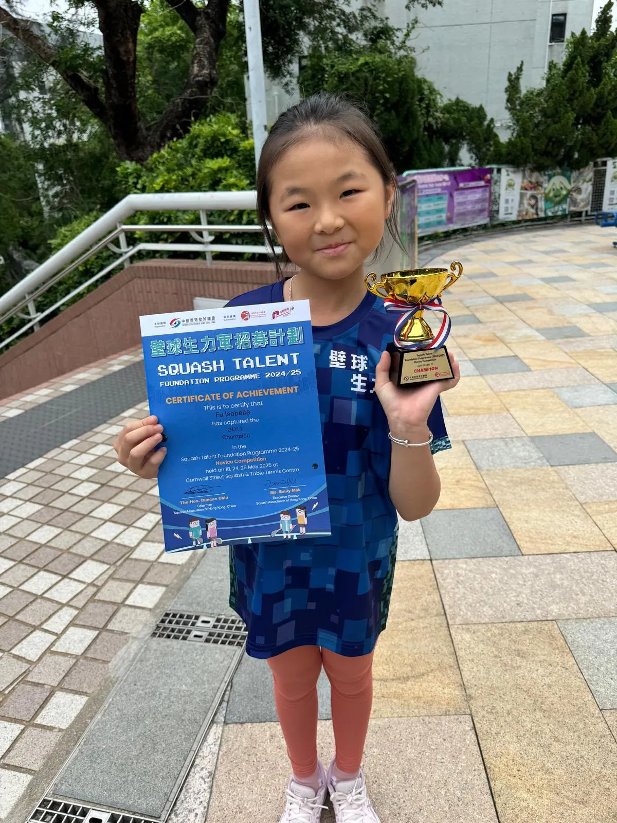 Vitality Squash student
